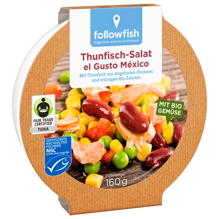 Followfish MSC Thunfisch Salat Mexico 160g